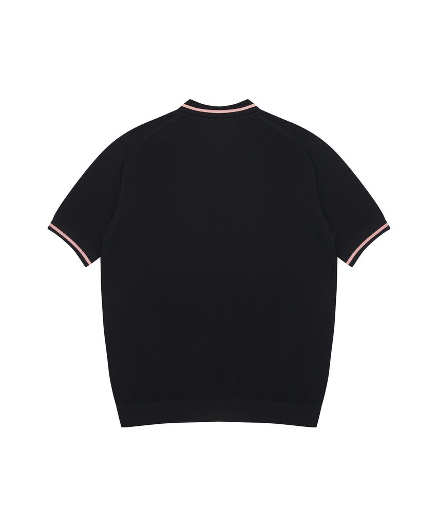 SOLEW Polo Knit_Black
