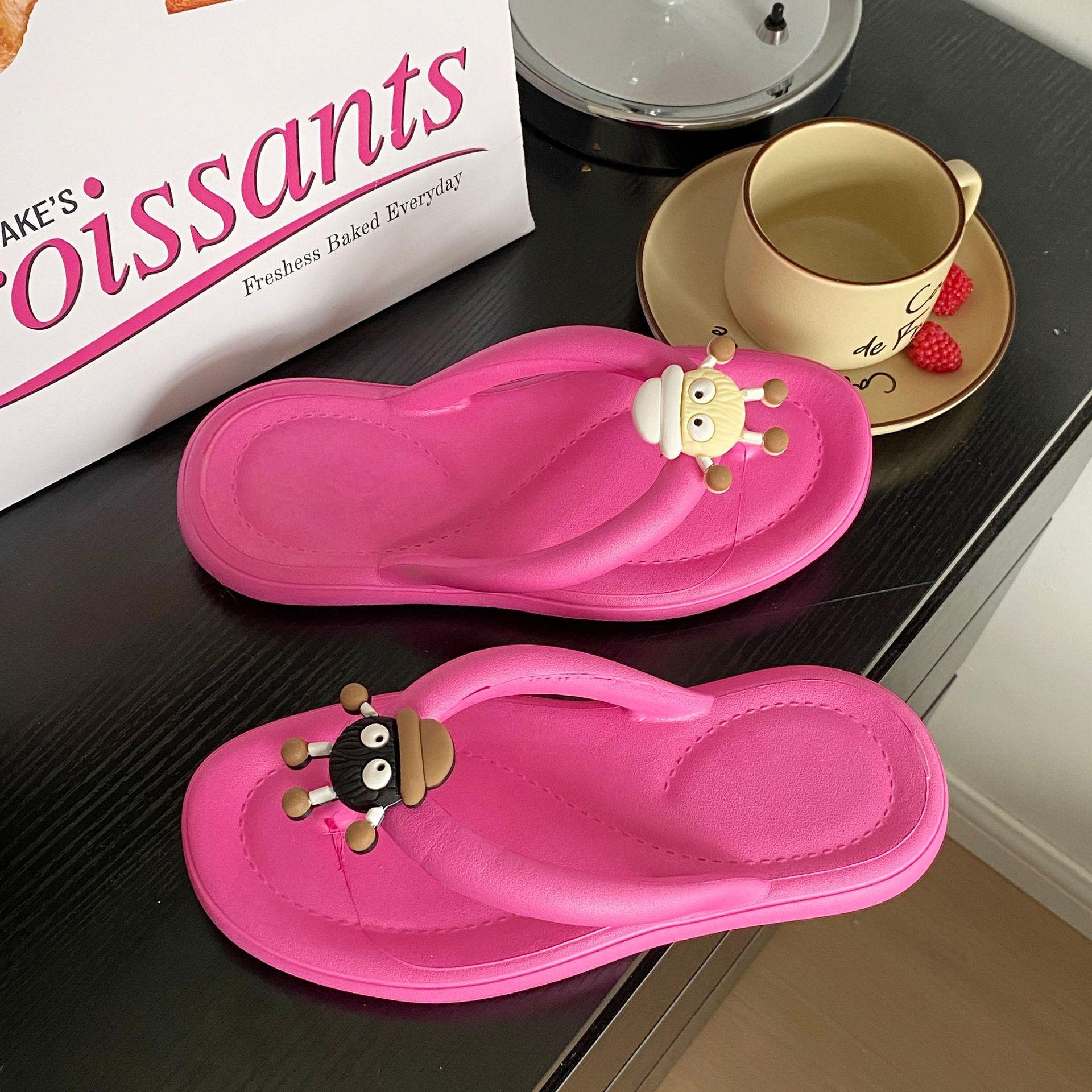 

Новые женские шлепанцы на платформе, модные повседневные сандалии с завышенной талией, пляжные тапочки для пар, женская обувь 36-37 [One size smaller] чёрный