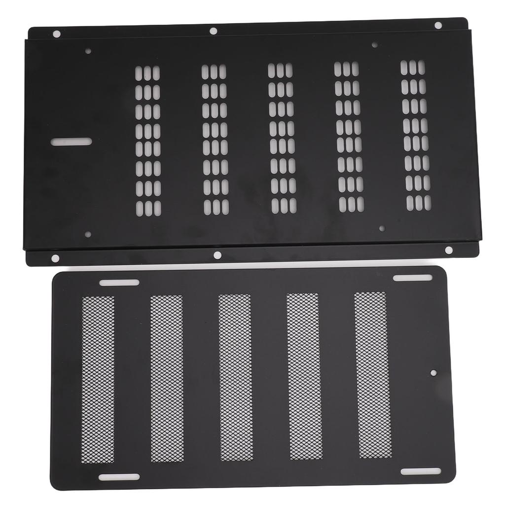 16x9in Crawl Space Vent Cover   With Damper Screen Heavy Duty Metal   Vent Grille Cover For RV Trailer Yacht Garage