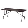 1.8m Portable Outdoor Rattan Design Folding Table