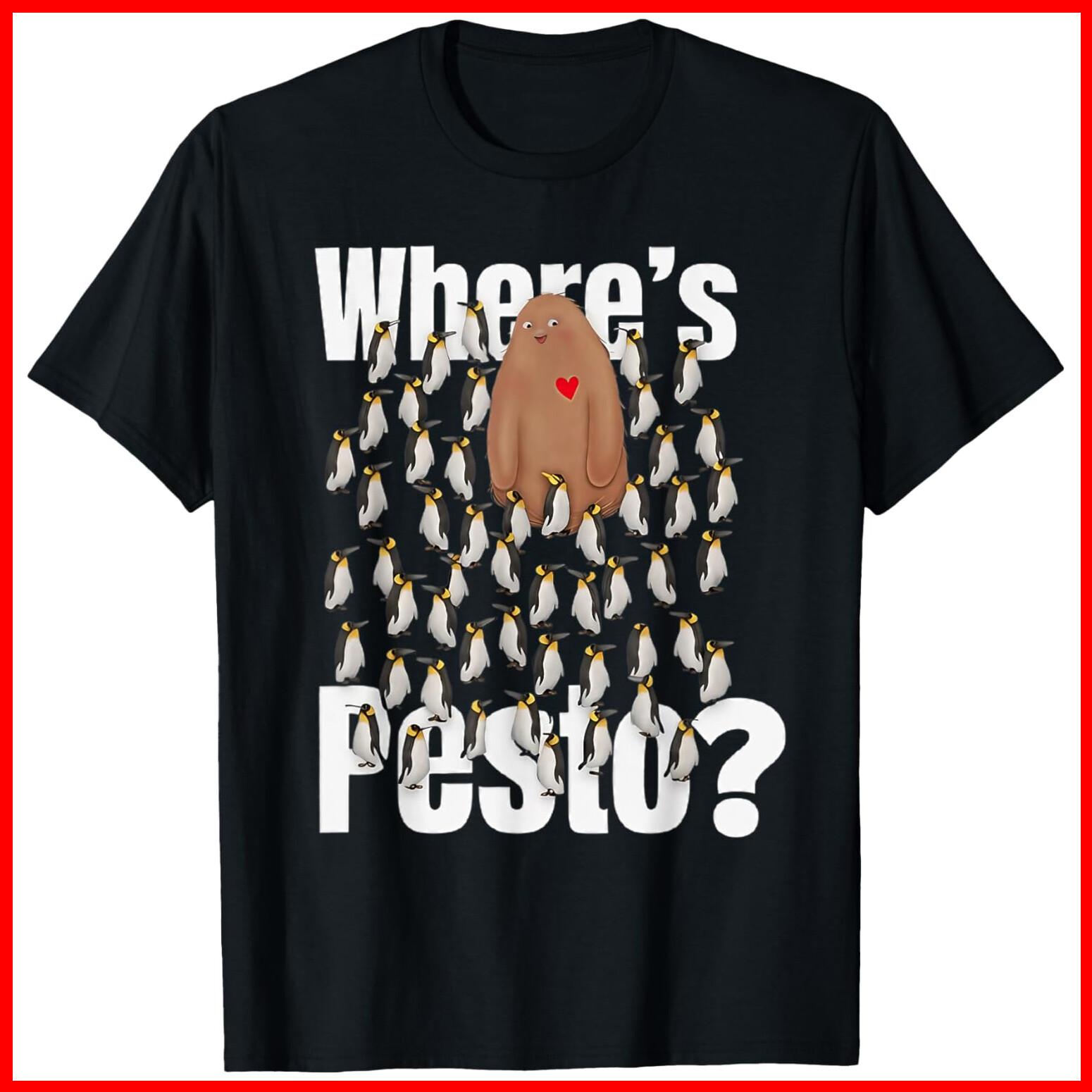 Pesto the Penguin More to Love Cute Animal Lovers Black Cotton T-Shirt S-5XL S