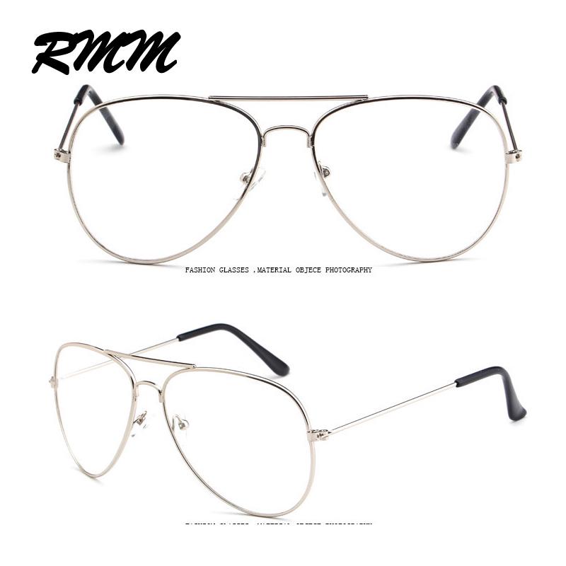 RMM brand glasses with lenses Men and women retro metal frame Plain glasses polit sunglasses