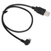 USBA To Mini USBB Cable Male To Male Elbow Left Angle Power Supply Charge Cord for PC