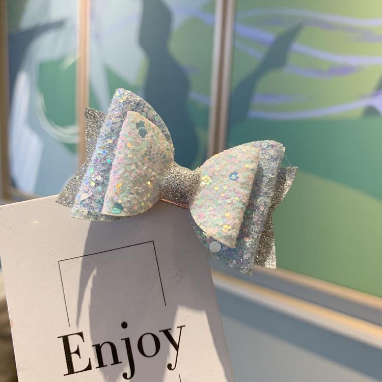 Korean Style Children's Sparkly Bow Hair Clips - Princess Hair Accessories