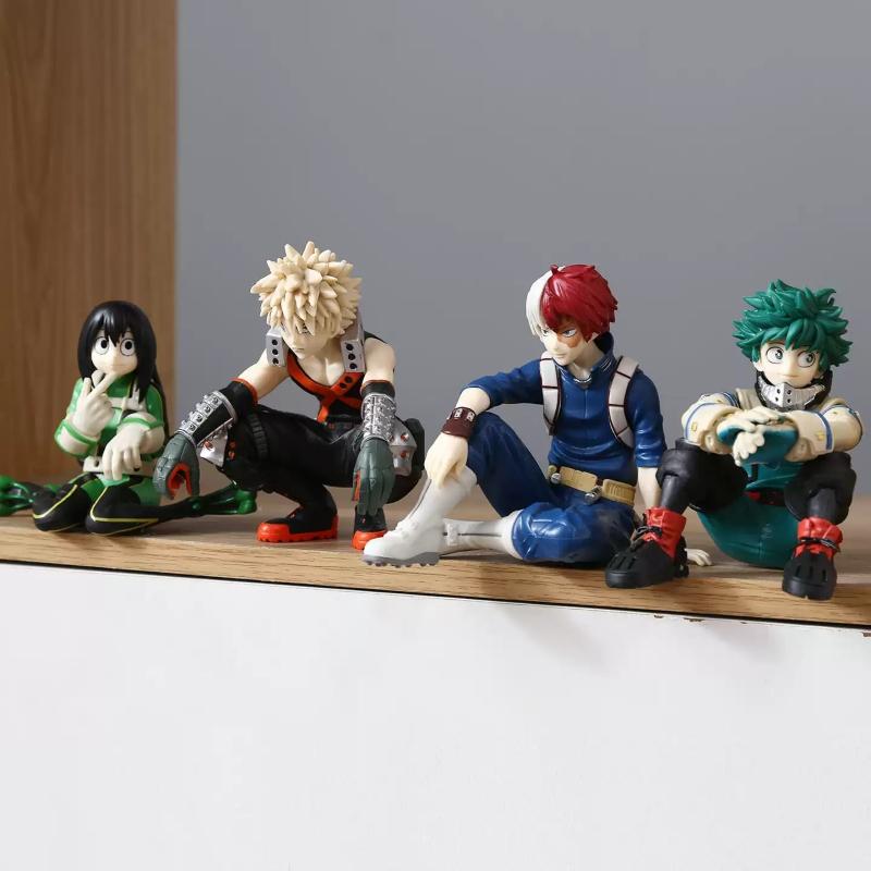 Anime Figure My Hero Academia Midoriya Izuku Bakugou Katsuki Asui Tsuyu Todoroki Shoto Collectible Toy Decor Model Gift