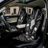 2pcs, Unique Gothic Skull Ram Tentacle Art Pattern Car Seat Covers, Soft And All Season Use, Compatible With Cars, SUVs, And Tru
