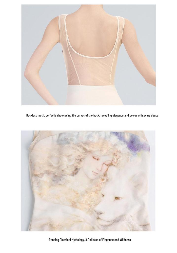 Damen Sommer ärmelloser Ballett-Leotard für Tanz und Gymnastik