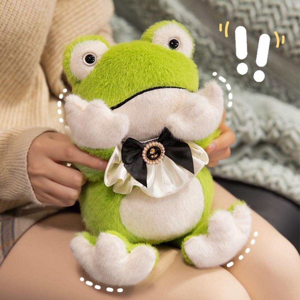 Fluffy Hug Animal Stuffed Doll Simulation Frog Plush Stuffed Toy Home Decor