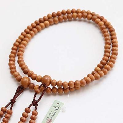 Modlitební korálky sekty Shingon pro sanskrtskou modlitbu Tenbo Kjótská modlitba Kjóto 108 dvojité přírodní pamětní pamětní moje modlitební korálky taška na korálky
