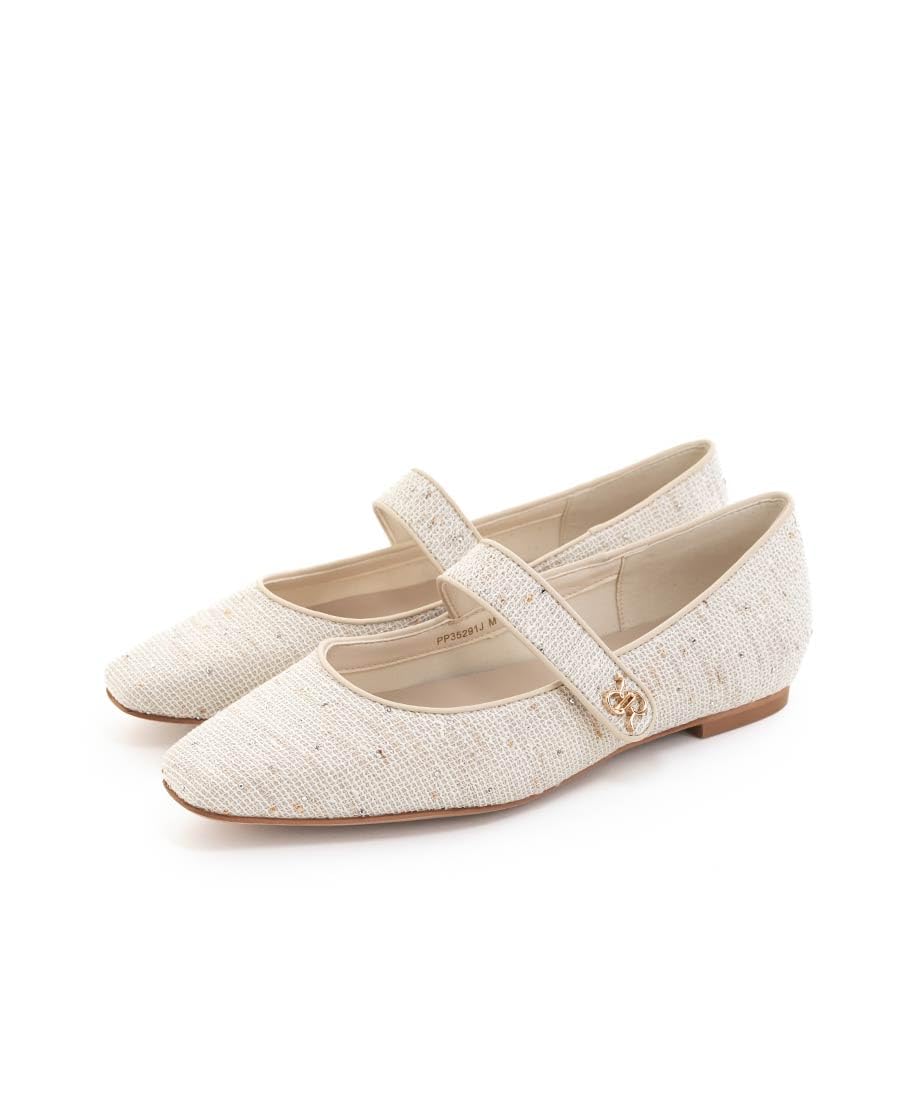 

Туфли-лодочки Мэри Джейн Randa Women s 3E с монограммой, молочно-белые, размер 22,5 см