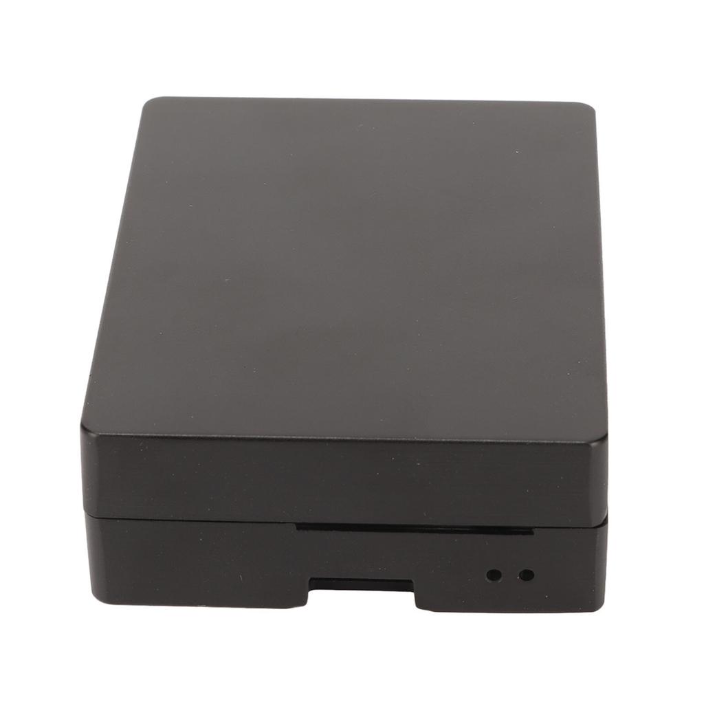 Heatsink Case Aluminium Alloy Cooling Metal Case with Multiple Interfaces for RasPi 4b Black