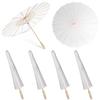 4 Pcs Paper Parasol 60Cm Chinese Japanese Paper Umbrella White Diy Painting Decorative Umbrella For Wedding Bridal Party Decor