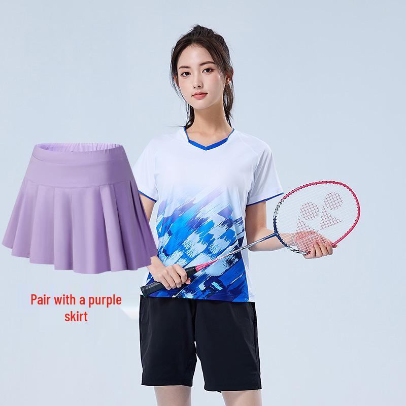 Quick-Dry Breathable Badminton & Volleyball Unisex Training Uniform Set with Printed Numbers