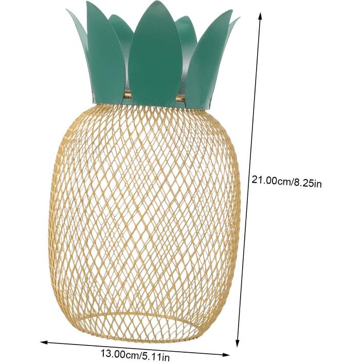 Pineapple Lamps Decorative Mesh Ceiling Light Shade Hollow-out Carved Lampshade for Home Hotel Restaurant