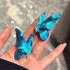 Blue Butterfly Earrings Elegant Wings Earrings Retro Party Earrings Women'S Gift Creative Butterfly Earrings Blue Wings