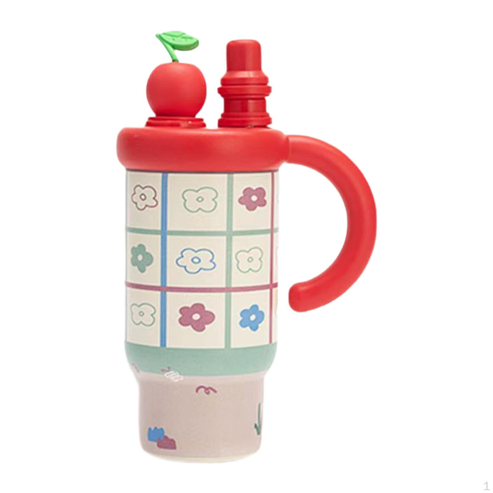 

800 мл Тамблер Питьевой стакан Портативный Многоразовый Герметичный Дорожная кофейная кружка Бутылка для воды для Red Flower