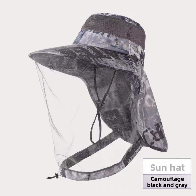 

Women s versatile hat, mosquito-proof hat , sunshade for summer outdoor UV protection, fishing, camping, hiking hat for men, 2-pack Gray (2 pieces)