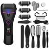 Rechargeable Three-Speed Callus Remover with Digital Display