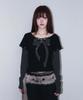 Chelikwili Punky Bow Layered Tee - Black