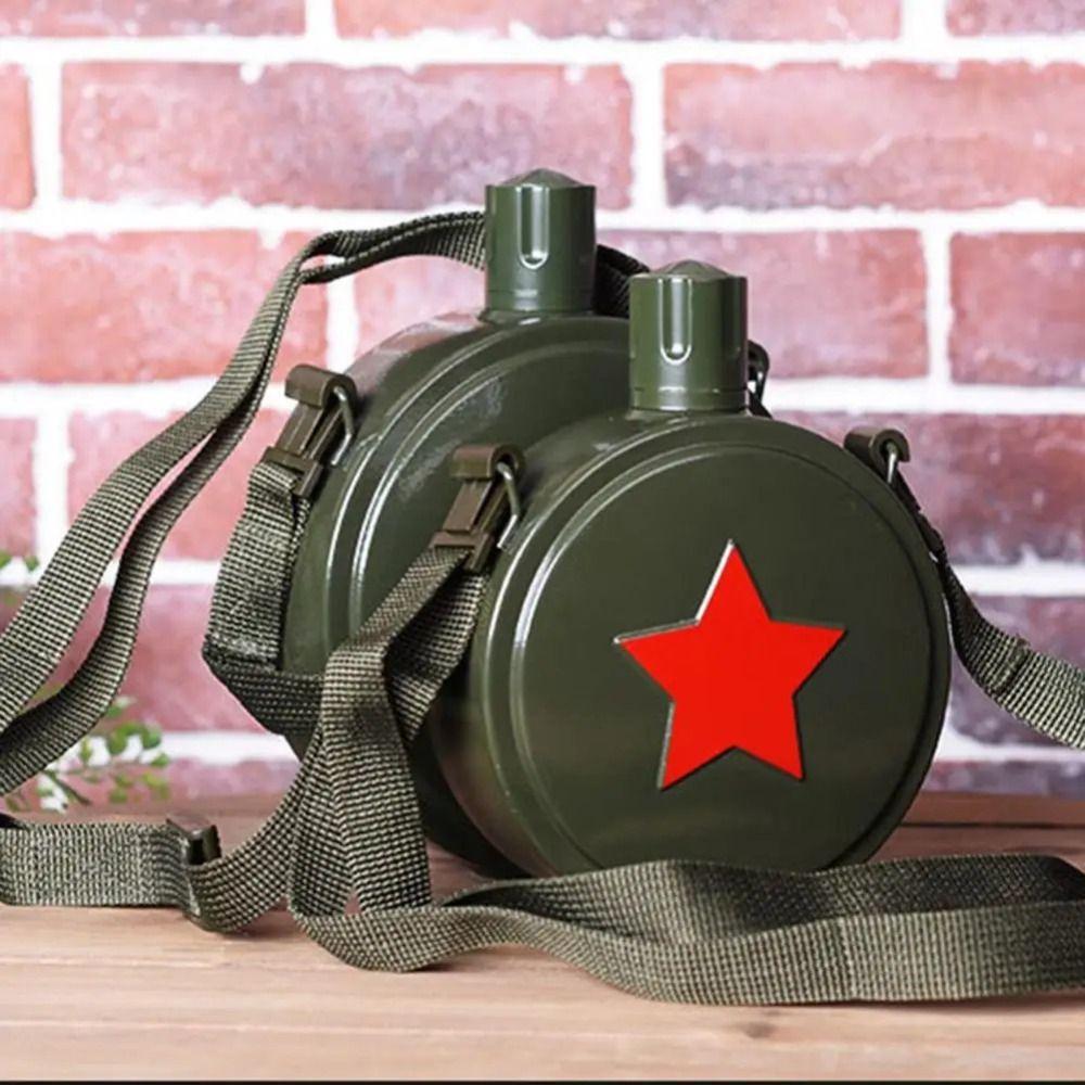 

Pentagram Pattern Hip Flask 500/800ml Outdoor Water Bottle Durable Sport Kettle Hiking 500ml