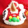 Pet Dog Clothes New Year Chinese Lion Dance Costume Coat For Teddy Costume Small Dog Spring Festival Tang Suit Clothing