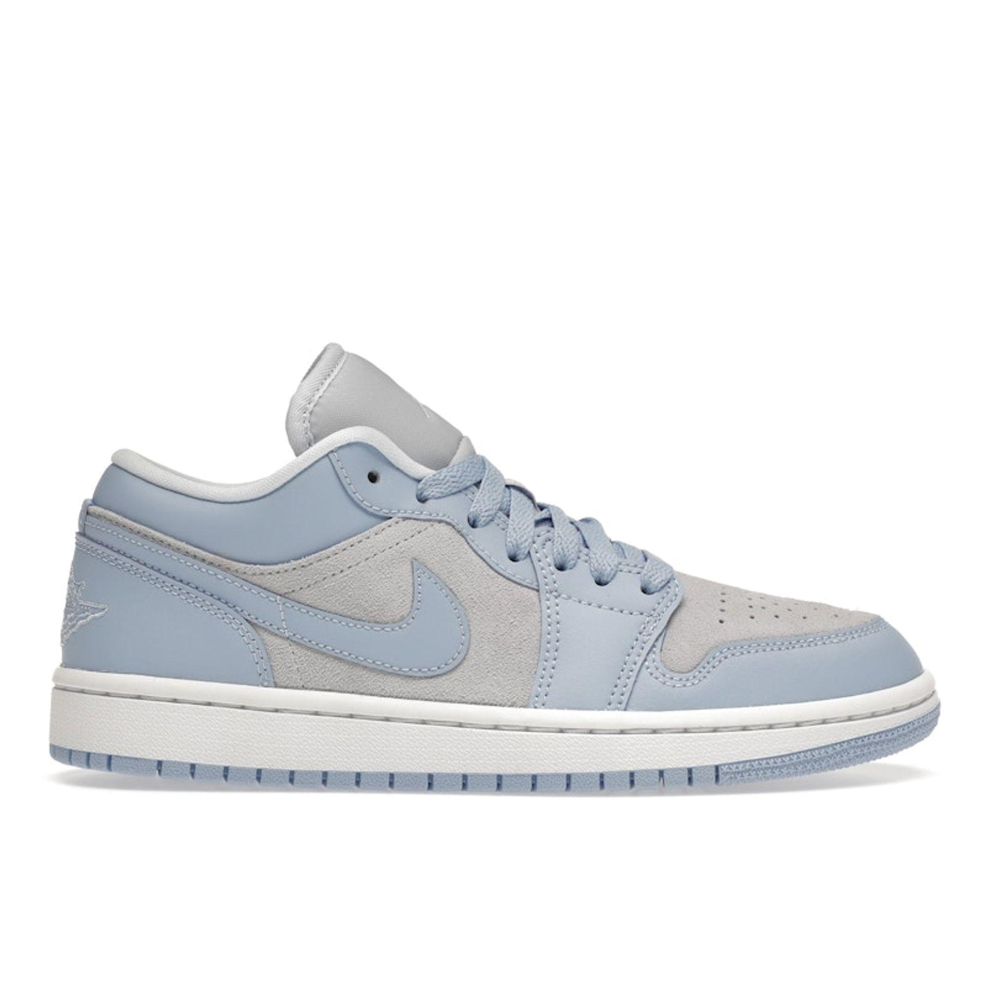 Air Jordan 1 Low Aluminum Sneakers da Donna Grigio Football-Grey Bianco DC0774-050 cm