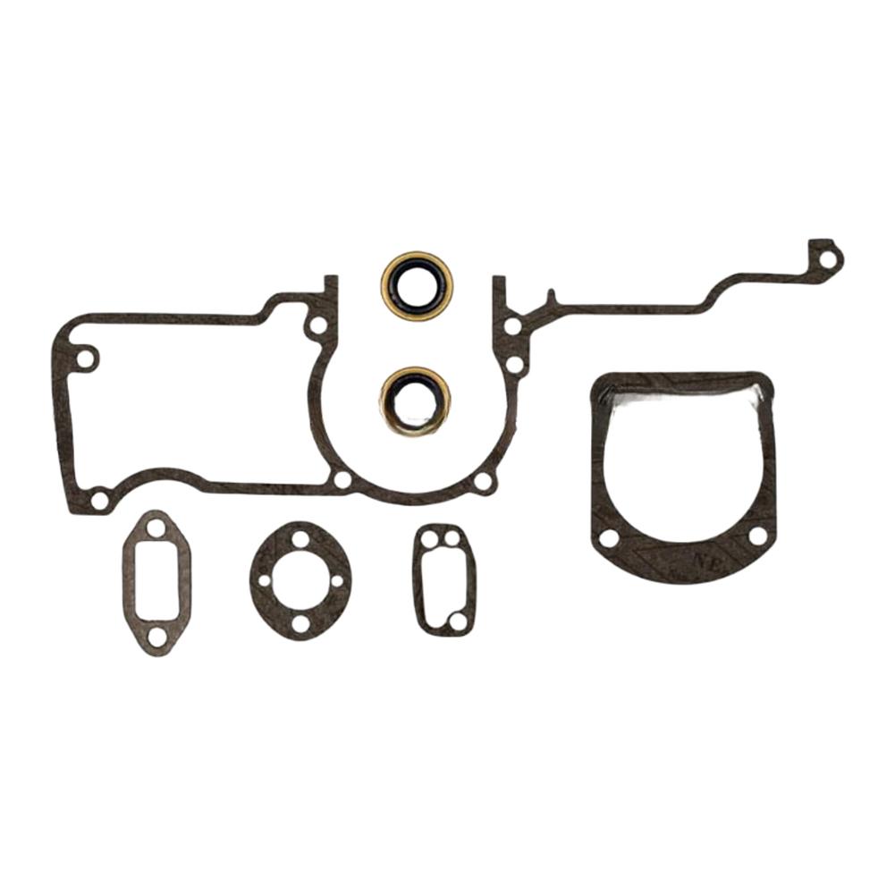 5pcs Gaskets With 2pcs Oil Seals For-Husqvarna 61/268/268xp Chainsaws 501522604 Garden Power Tools Oil Seal Gaskets Kit