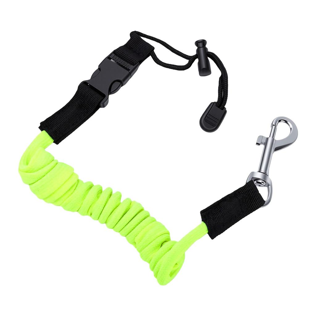 Kayak Paddle Leash Retractable Secure Lightweight Kayak Paddle Leash for Canoe Paddle Board Green