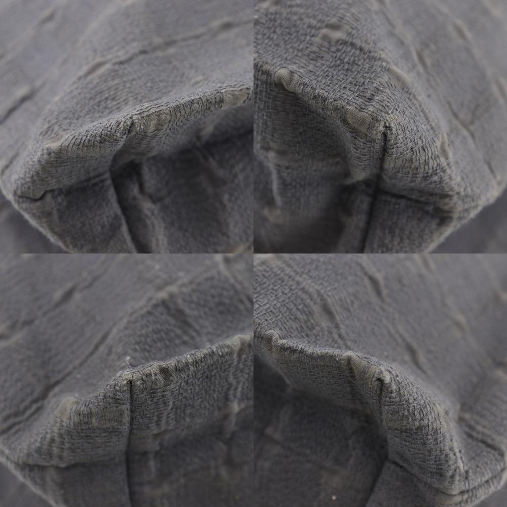 HERMES Amedaba Hippo de Poche Shoulder Bag Long shoulder gray canvas Women Used