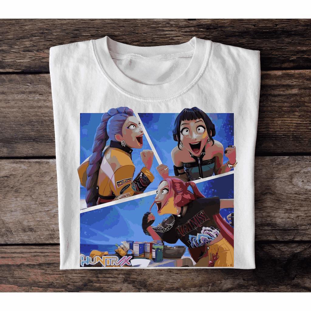 25 Kpop Demon Hunter Saja Boys T-shirt Harajuku O-neck Casual Anime Man and Women Kids Gifts Y2K Fashion Rock and Roll Tops Tee