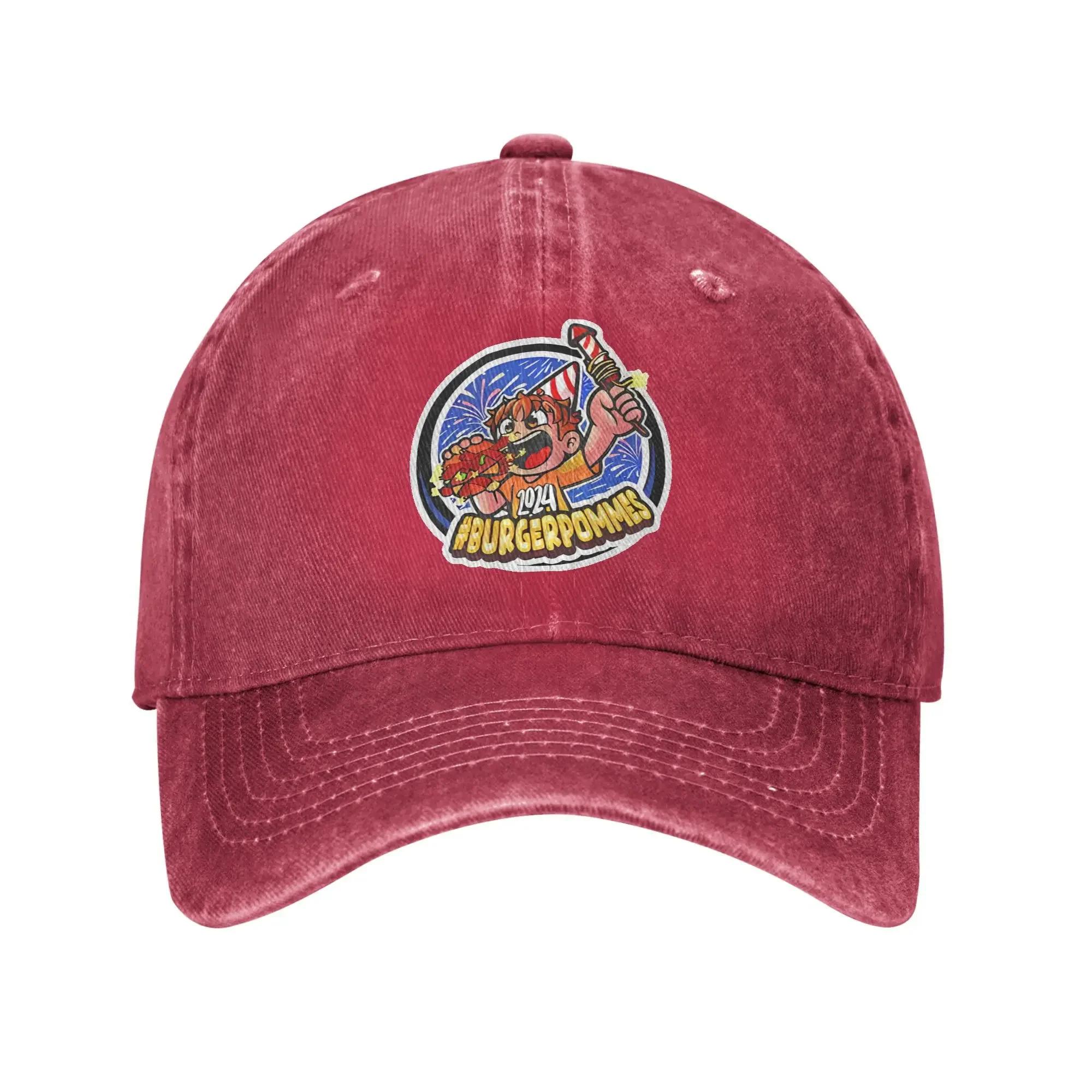 

Burgerpommes IICrimax Cartoon Sun Baseball Cap UnisexTeens Hats Summer yk Retro Running Hippie Breathable Baseball Caps One Size