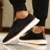 Men's Retro Knit Sneakers Breathable Mesh Casual Shoes Fashion Cloud-Like Cushion Sole Non-Slip Comfortable Flats Walking Shoes