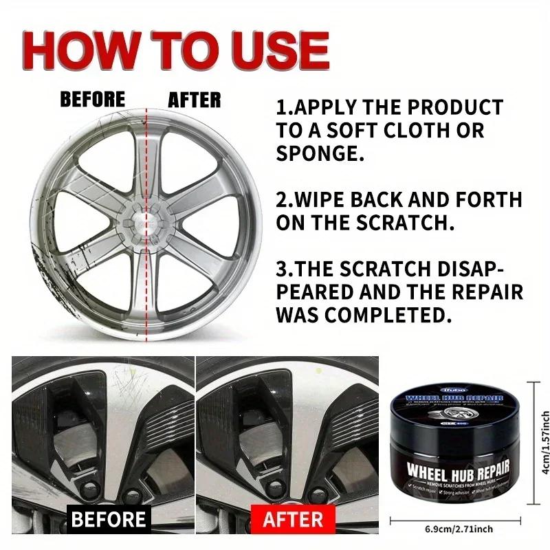 YQ19 Auto Wheel Scratches Repair Wax Car Tire Retread Polishing Metal Protective Anti-oxidation Maintenance Clean Coating