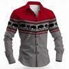 Western Tribal Pattern Long Sleeve Shirt, Stylish Buffalo Design