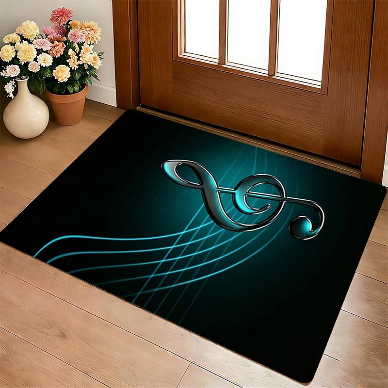 Music Note Living Room Nonslip Area Rug Soft Carpet For Bedroom Game Playroom Sofa Office Home Decor Doormat Christmas Gift C9261710