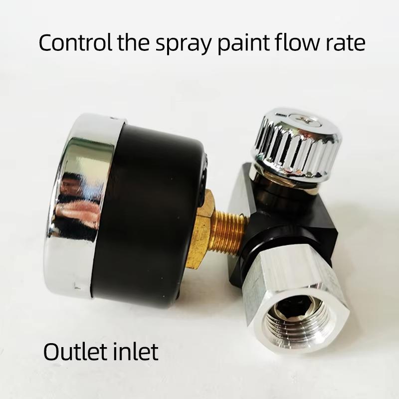 German WARTE Spray Gun Pressure Gauge Car Paint Spray Gun Pressure Regulator Gun Tail Pressure Gauge Pressure Regulator
