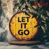 Rustic Metal Wall Art Let It Go Sign Vintage Home Decor Garage Workshop