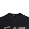 Emporio Armani FW22 EA7 Series Logo Print Crew Neck Long Sleeve T-Shirt Men Tops Black 6ZPT24-PJM9Z-1200