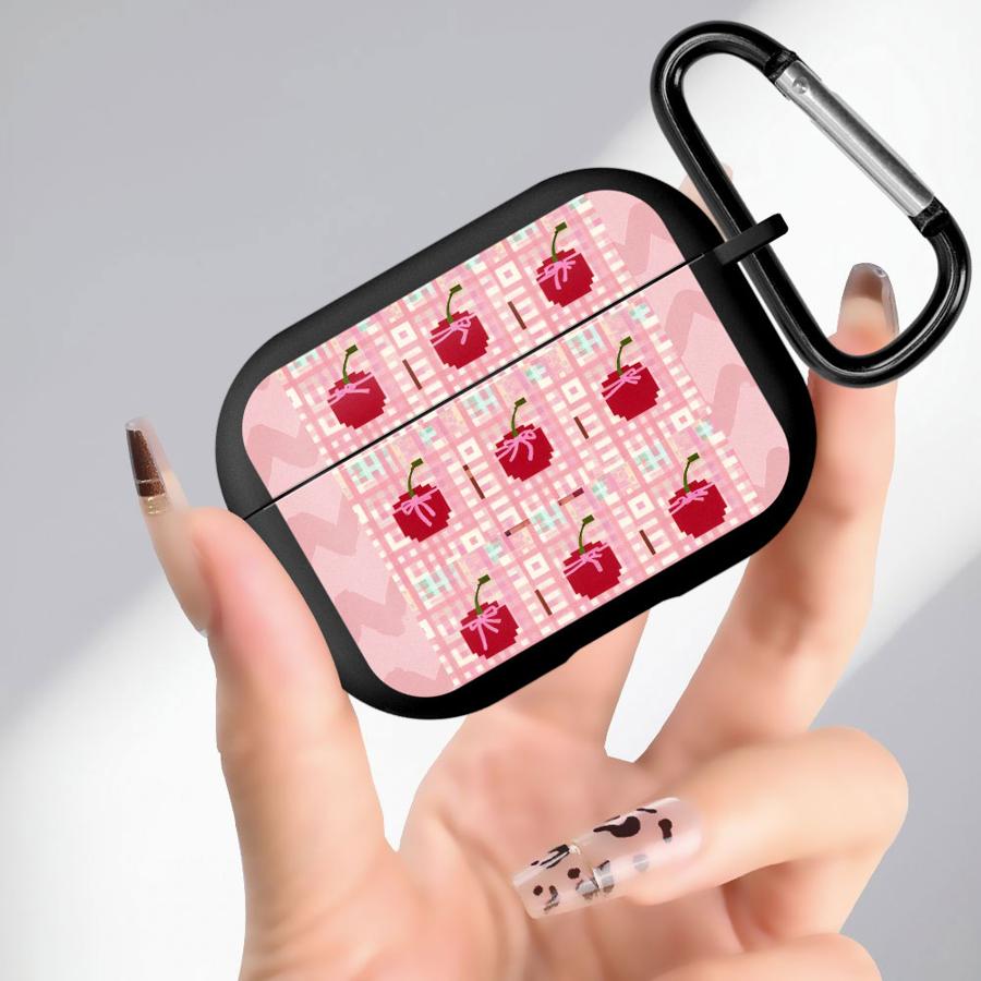 

Soft Earphone Cases Cover Case For Airpods 4 1 2 Pro Pro3 3 Pro2 Cherry Red Fashion Airpods 3