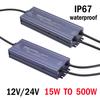 Waterproof AC DC Transformers 220V To 12V 24V Switching Power Supply 200W 300W 400W 500W for Home Lighting Light Strip Dimming