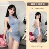 Fun underwear Royal sister neck suit Small breasts show big charm Passion seduction onesie Two short skirts