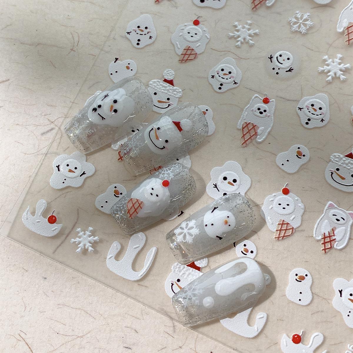 

YITU Christmas Nail Stickers - Snowflakes & Ice Cream Cones (YT4396)