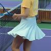 Losiya Modern Flare Banding Skirt White