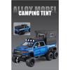 1/32 DODGE Tyrannosaurus RAM Alloy Pickup Camper Van Car Model Diecasts Metal Off-road Vehicles Car Model Sound Light Kids Gifts
