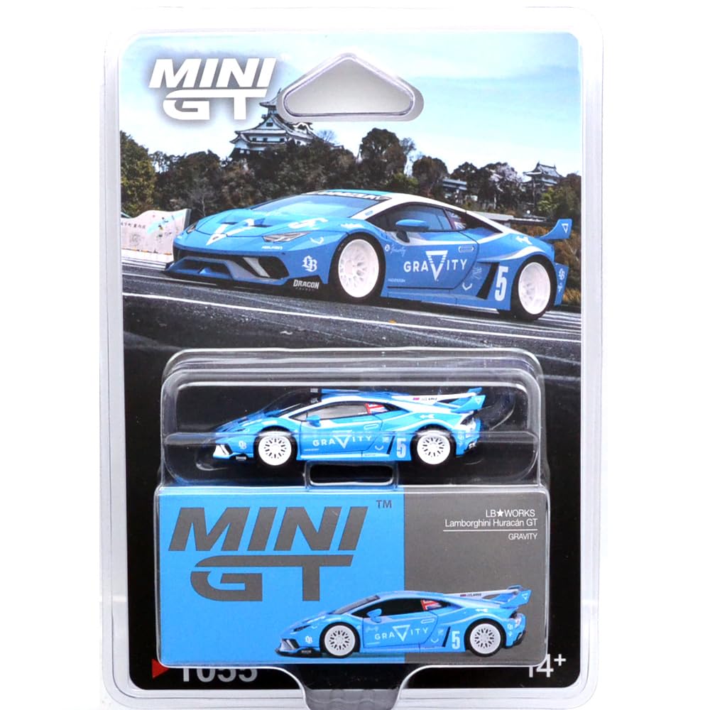 MINI GT Scale MiJo TOYS LAMBORGHINI HURACAN GT GRAVITY USA MiJo Toys Limited Edition Lamborghini Huracan GT GRAVITY 164 - LBWORKS (BLUE) LBWORKS