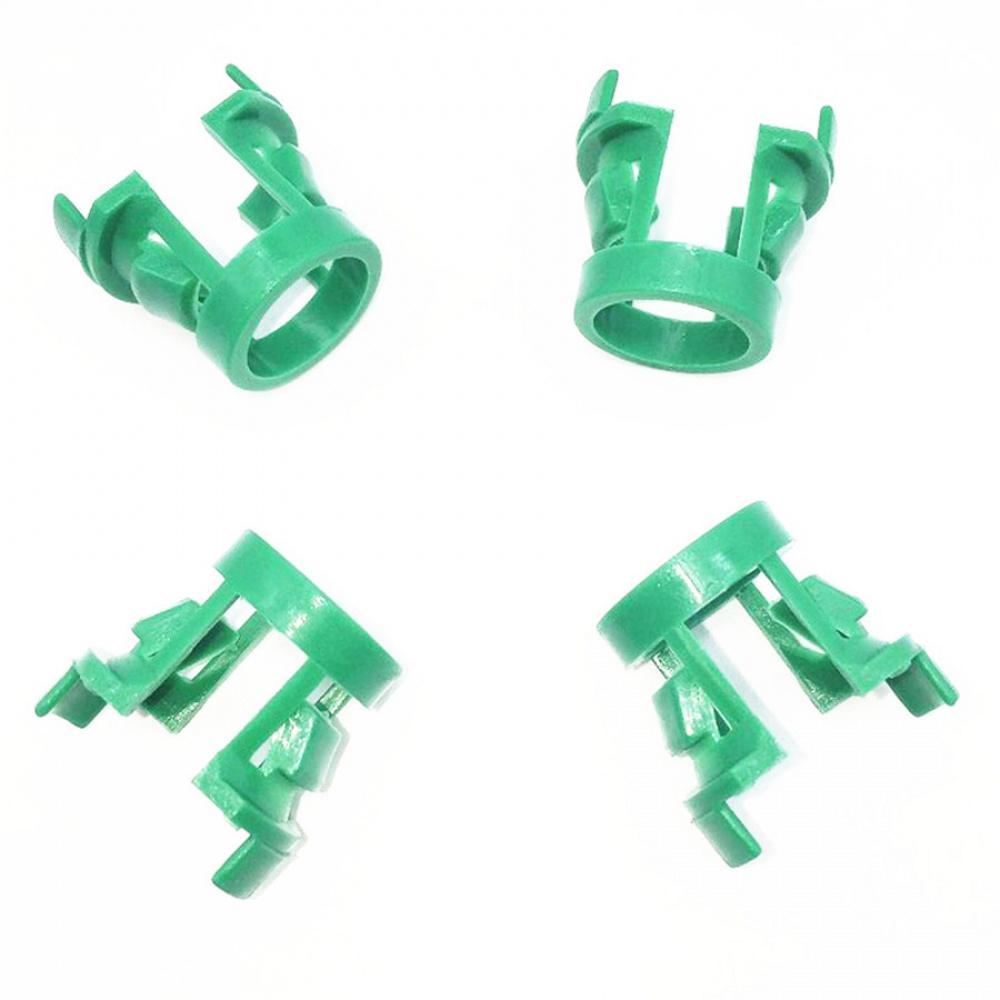 30 Pcs Car Green Plastic Fastener Transmission Tubing Clamp Clip