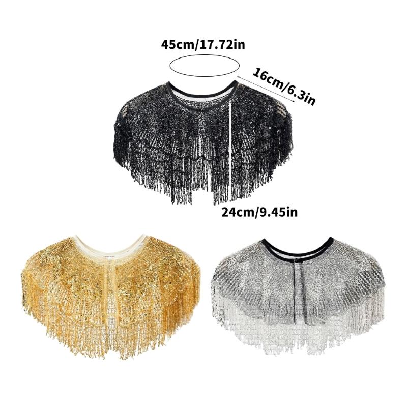 Thin Polyester Sparkling Border Wrap Highlighting Complex Embroidery For Travel Accessories And Formal Instances