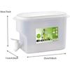 Large 3.5L Beverage Dispenser with Tap BPA Free Plastic Drink Container for Fridge Storage  Tea Lemonade Juice HomeBar PartyTool