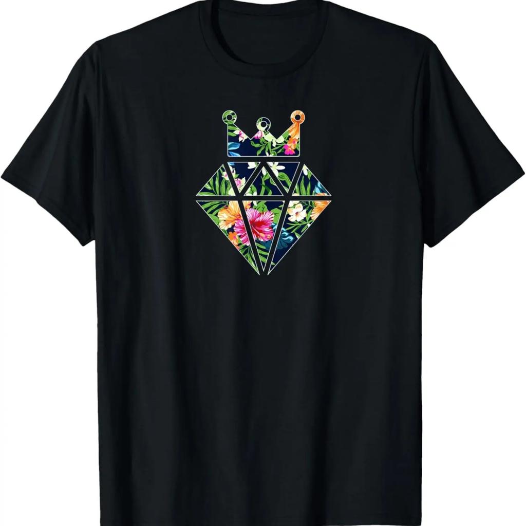 Rhombus Crown Shape with African Pattern, Black History T-Shirt
