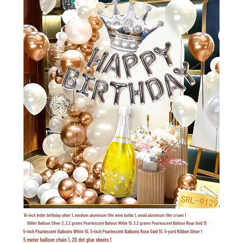 Adult & Children Birthday Number Balloon Decoration Set